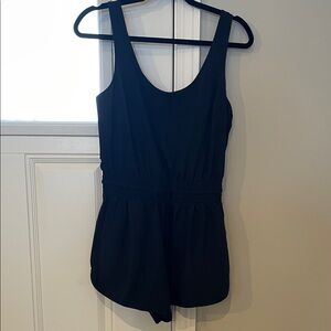 Abercrombie & Fitch Black Sleeveless Romper